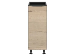 Szafka kuchenna dolna Sole L6 30 cm prawa dąb halifax natura
