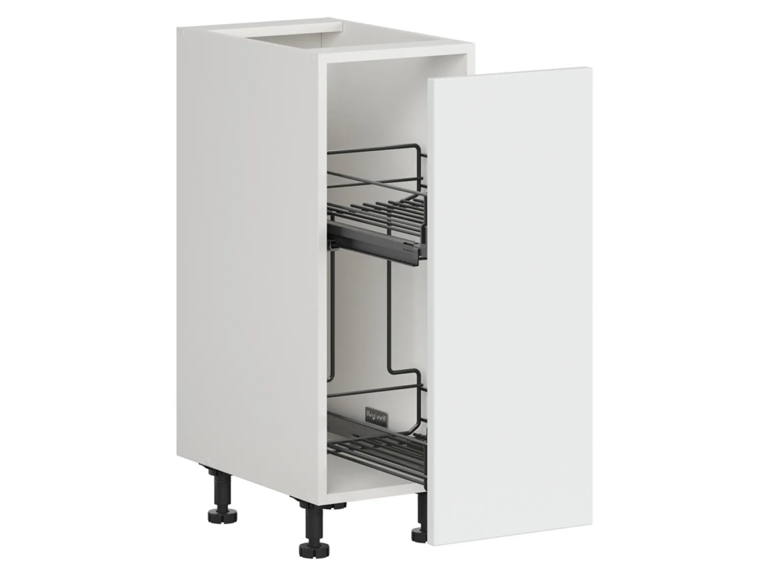 Szafka kuchenna dolna Top Line 30 cm z koszem cargo biały połysk