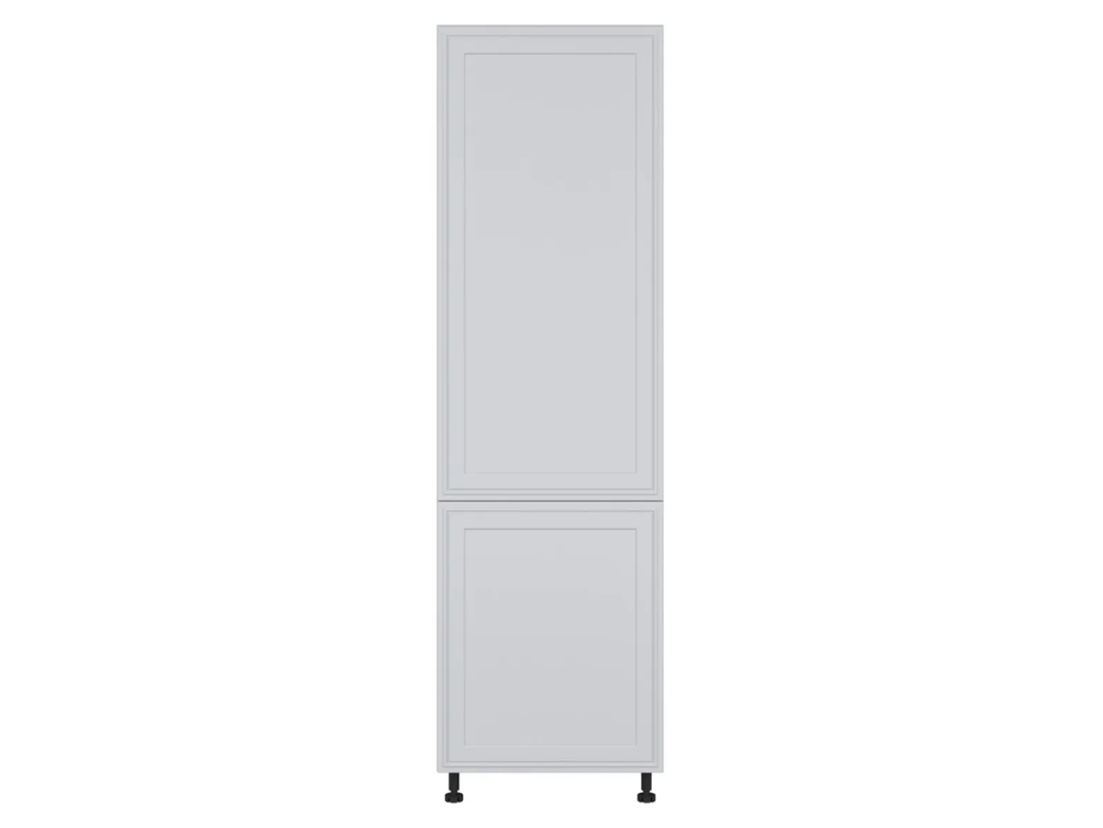 Szafka kuchenna dolna Verdi 60 cm wysoka prawa z szufladami jasny szary mat