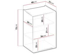 Szafka kuchenna górna Solea 40 G-72 1F