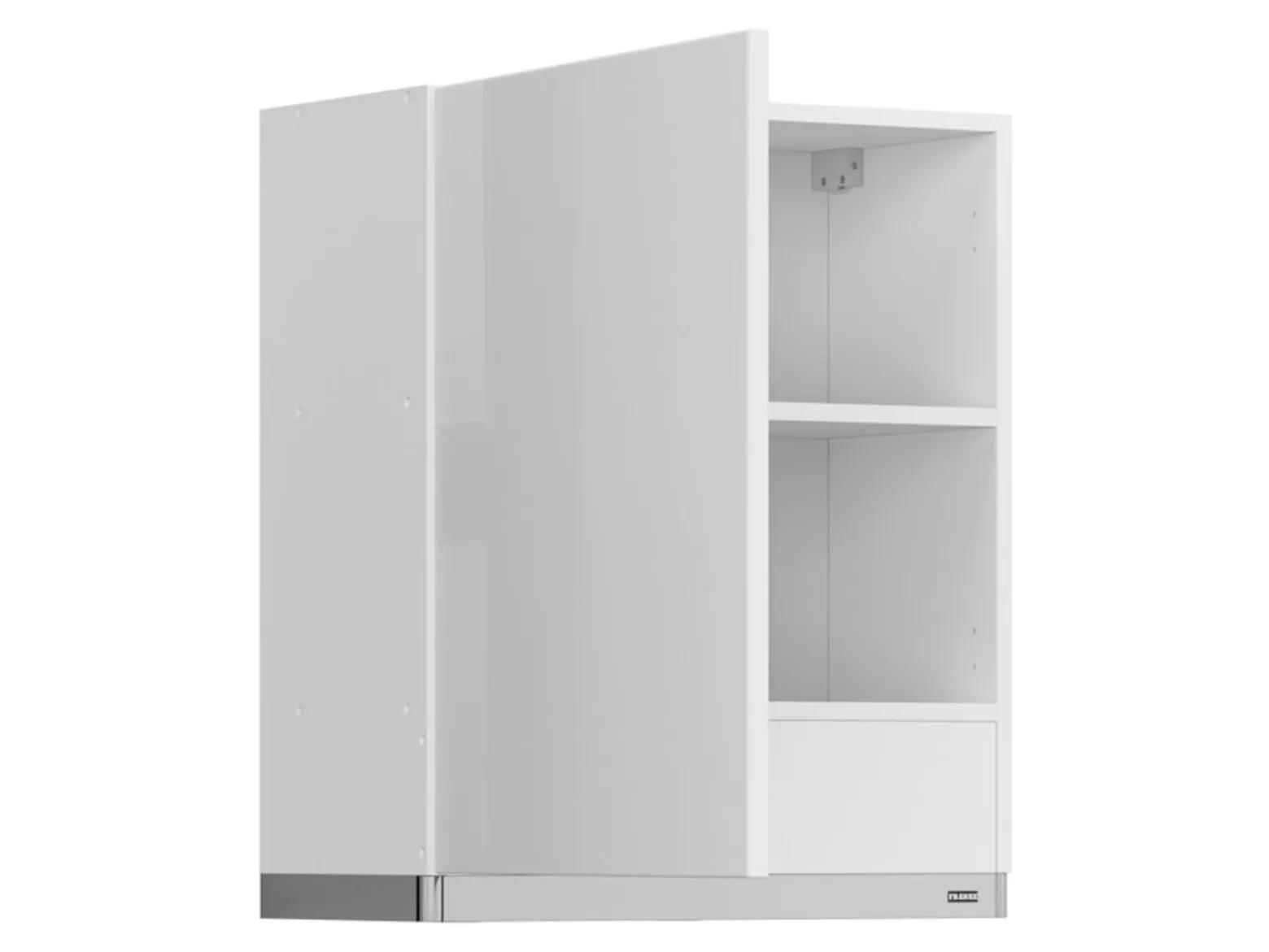 Szafka kuchenna górna Top Line 60 cm z okapem lewa biały połysk
