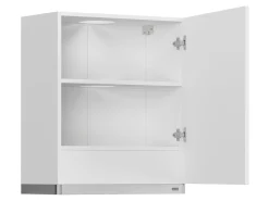 Szafka kuchenna górna Top Line 60 cm z okapem prawa biały połysk
