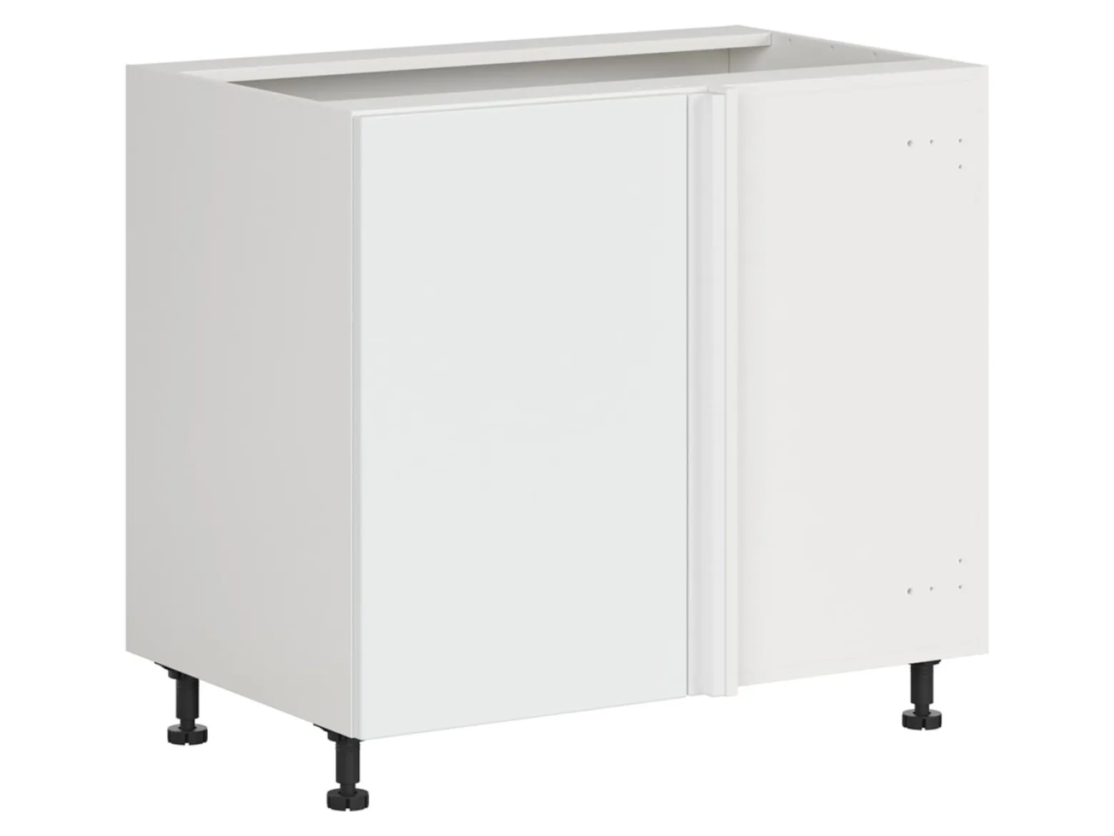 Szafka kuchenna narożna Top Line 2 prawa śnieżny super mat zabudowuje naroże 125x65 cm