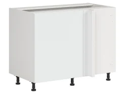 Szafka kuchenna narożna Top Line 2 prawa śnieżny super mat zabudowuje naroże 125x65 cm