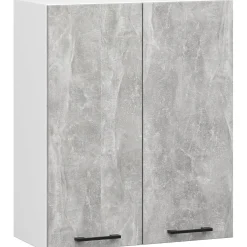 Szafka kuchenna OLIWIA W60 H720 Biała, Beton 60x30x72 cm