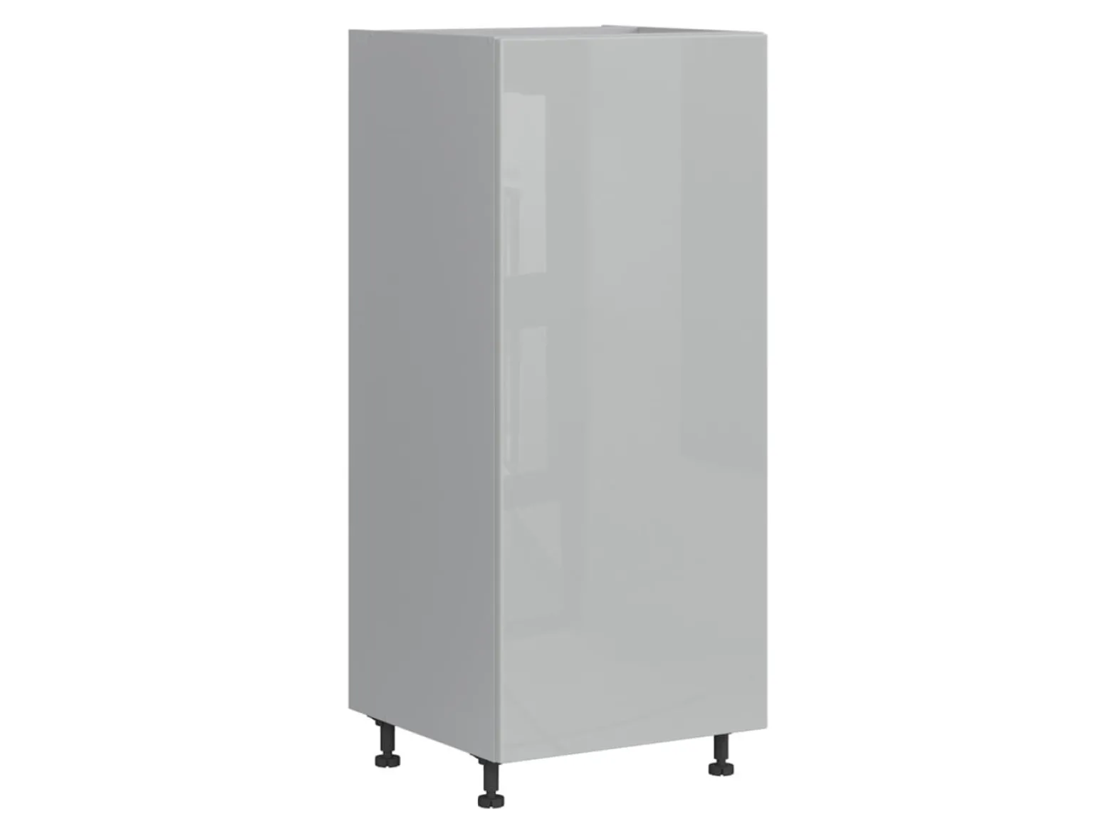 Szafka kuchenna pod zabudowę lodówki Top Line 60 cm prawa szary połysk