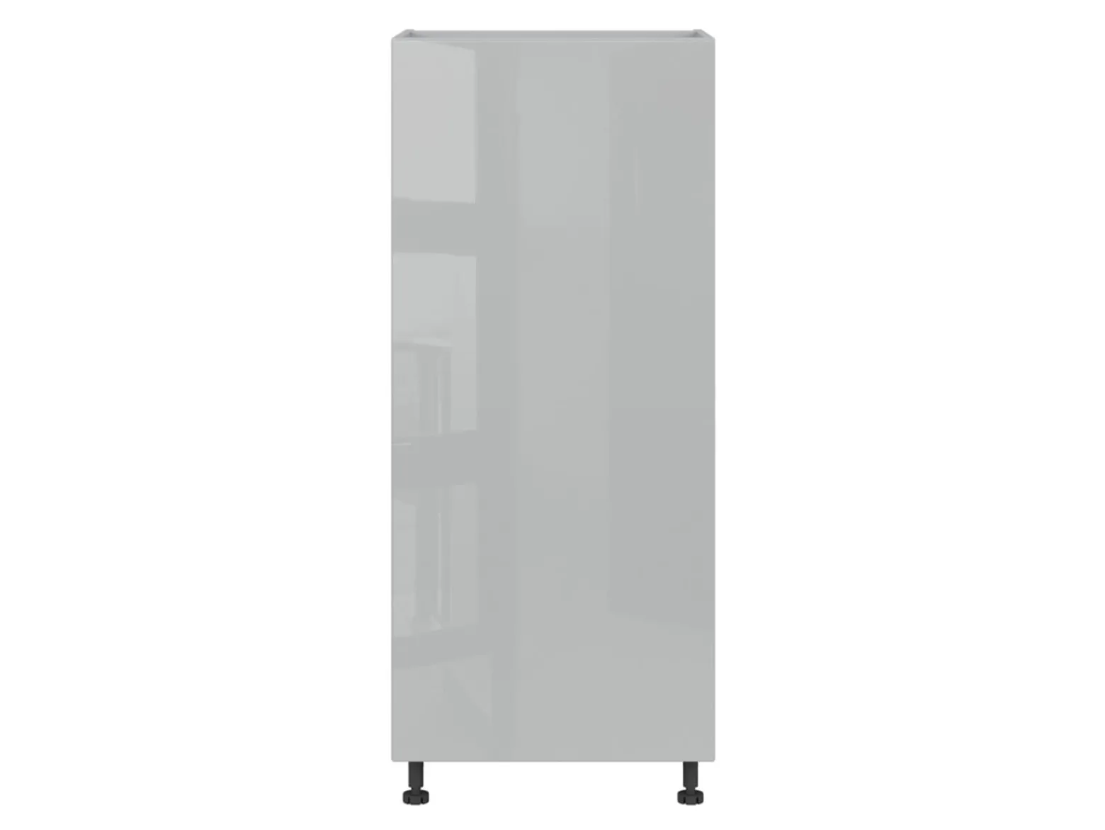 Szafka kuchenna pod zabudowę lodówki Top Line 60 cm prawa szary połysk