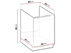 Szafka kuchenna pod zlewozmywak Solea 50 ZL 1F BB
