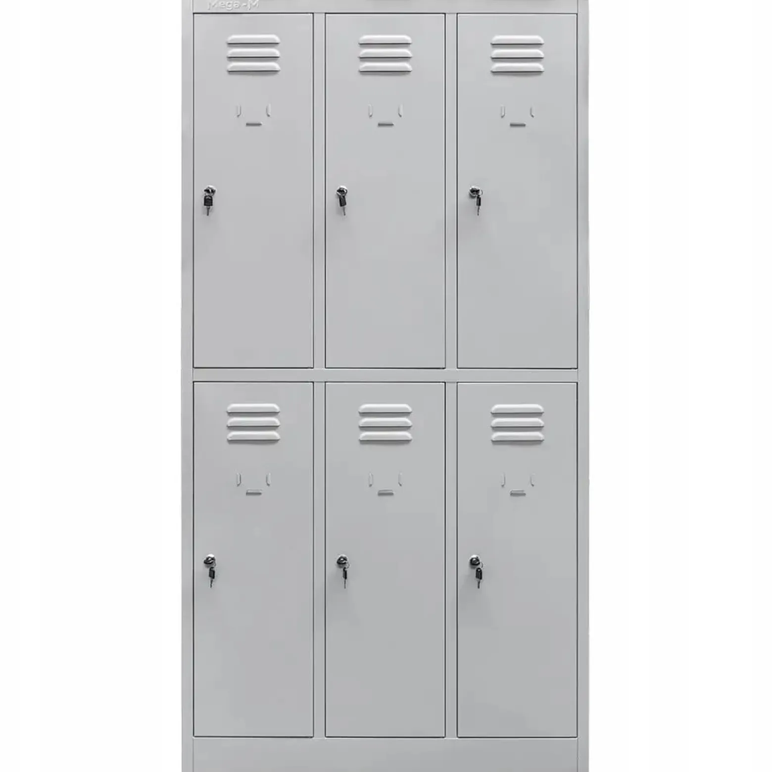 Szafka Metalowa Ubraniowa Socjalna BHP 180x90x50cm Szary Mega-M