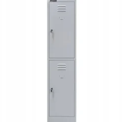 Szafka Metalowa Ubraniowa Socjalna BHP 180x40x50cm Szara Mega-M