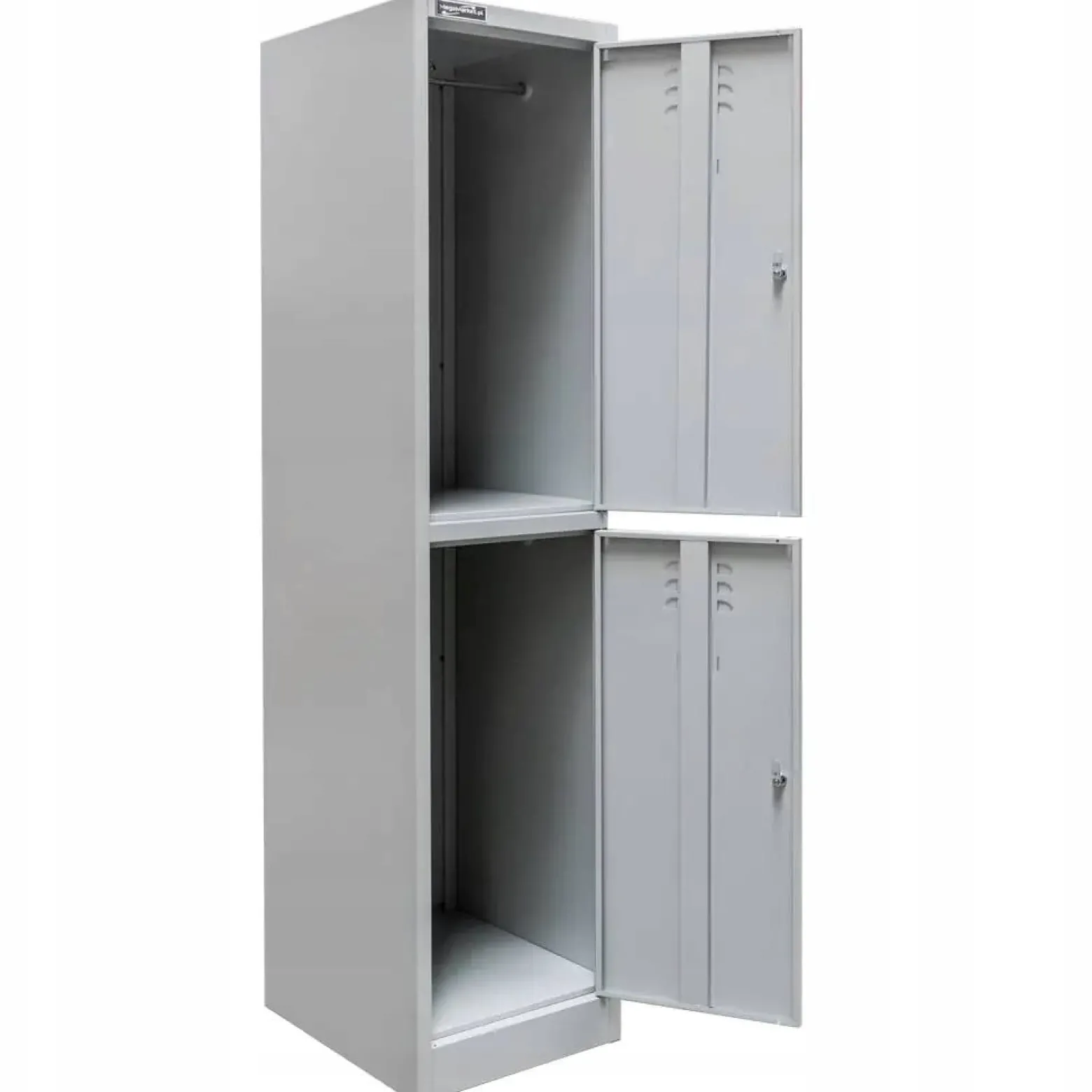 Szafka Metalowa Ubraniowa Socjalna BHP 180x40x50cm Szara Mega-M