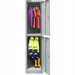 Szafka Metalowa Ubraniowa Socjalna BHP 180x40x50cm Szara Mega-M