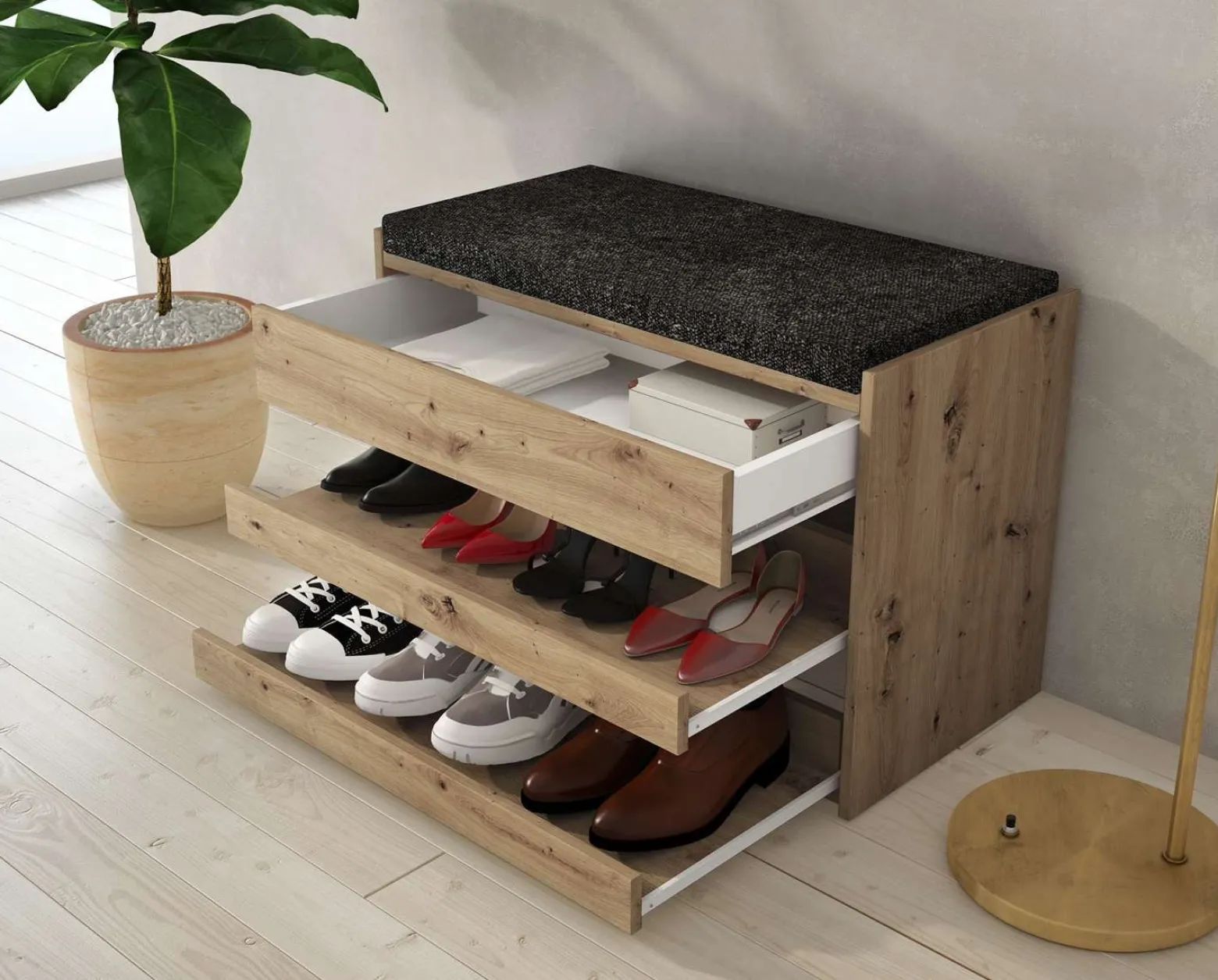 Szafka na buty SCARPE dąb artisan