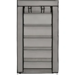 Szafka na buty Szary 58 x 28 x 106 cm Tkanina vidaXL