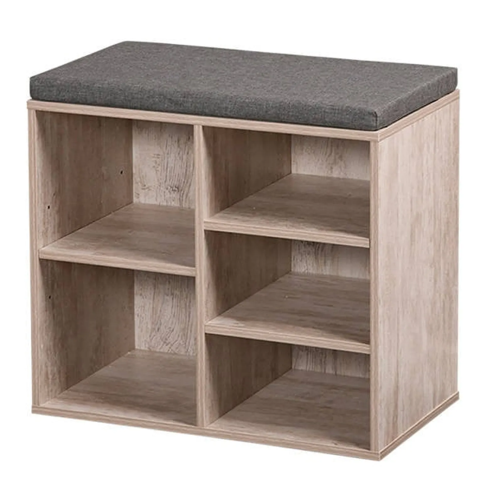 Szafka na buty z siedziskiem, 5 przegródek, MDF, Kesper