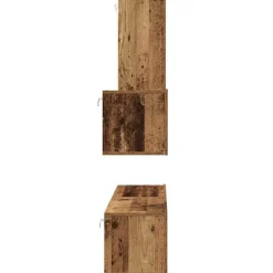 Szafka na Telewizor na Ścianę 4 pcs Stare drewno