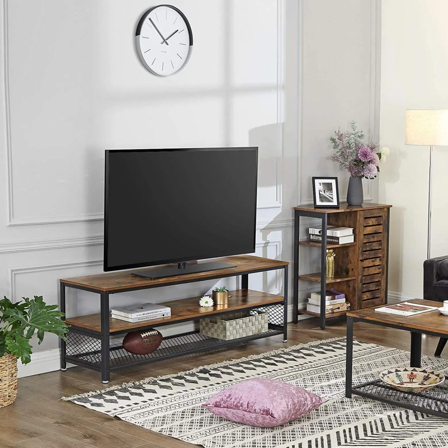 Szafka na telewizor na TV ciemny brąż 140x40x52 VTV8 Begryf