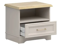 Szafka nocna Anga 54 cm z szufladą kaszmir/dąb mauvella