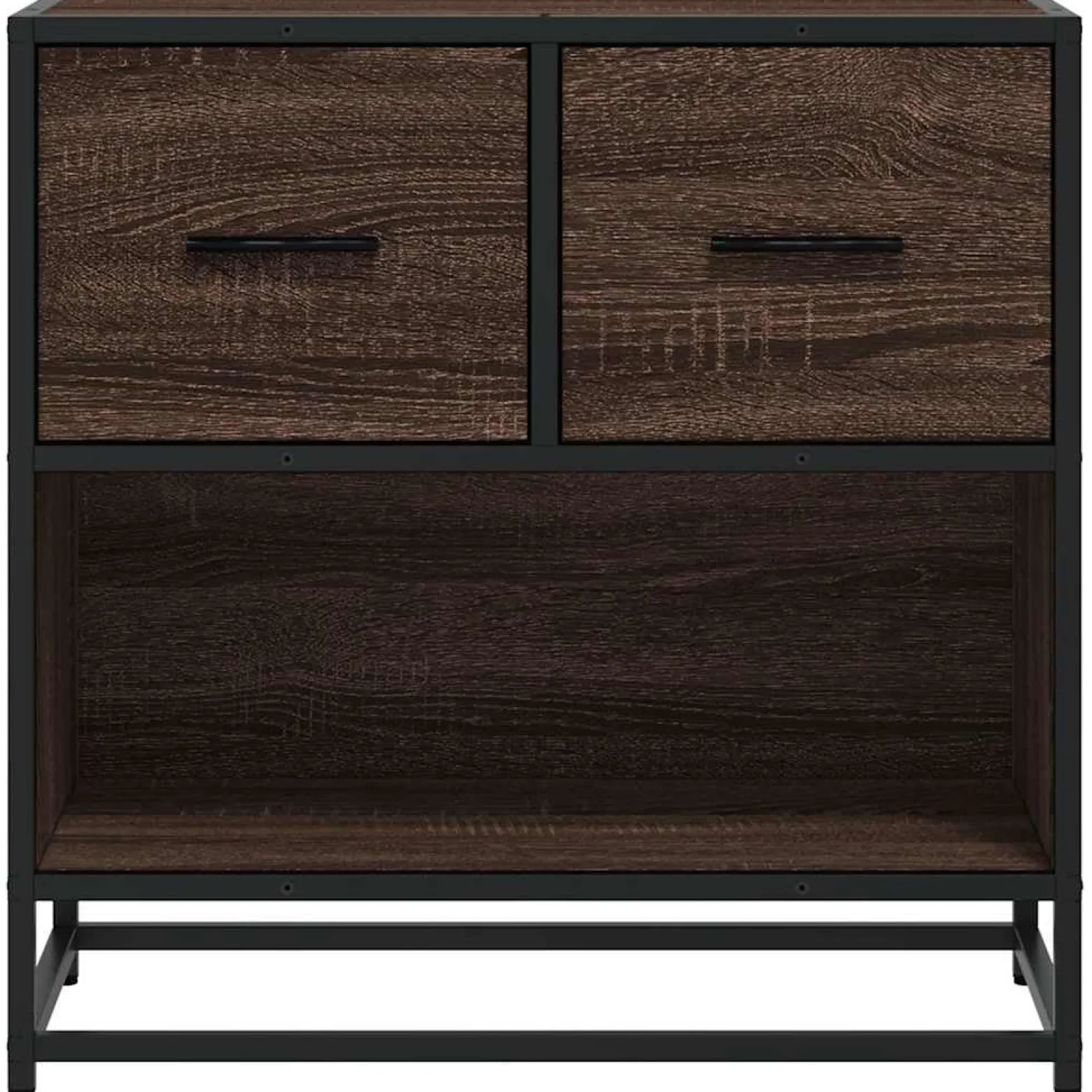 Szafka Nocna Brąz Komoda Stolik Półka Nocna Do Sypialni 60x31x60 cm