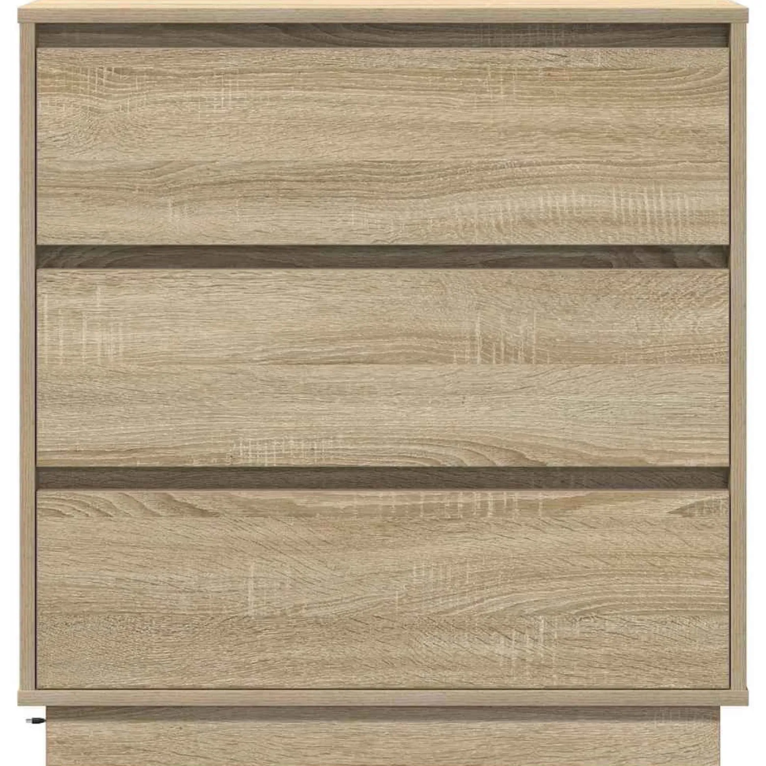 Szafka Nocna Brąz Komoda Stolik Półka Nocna Do Sypialni 71 x 34.5 x 75 cm