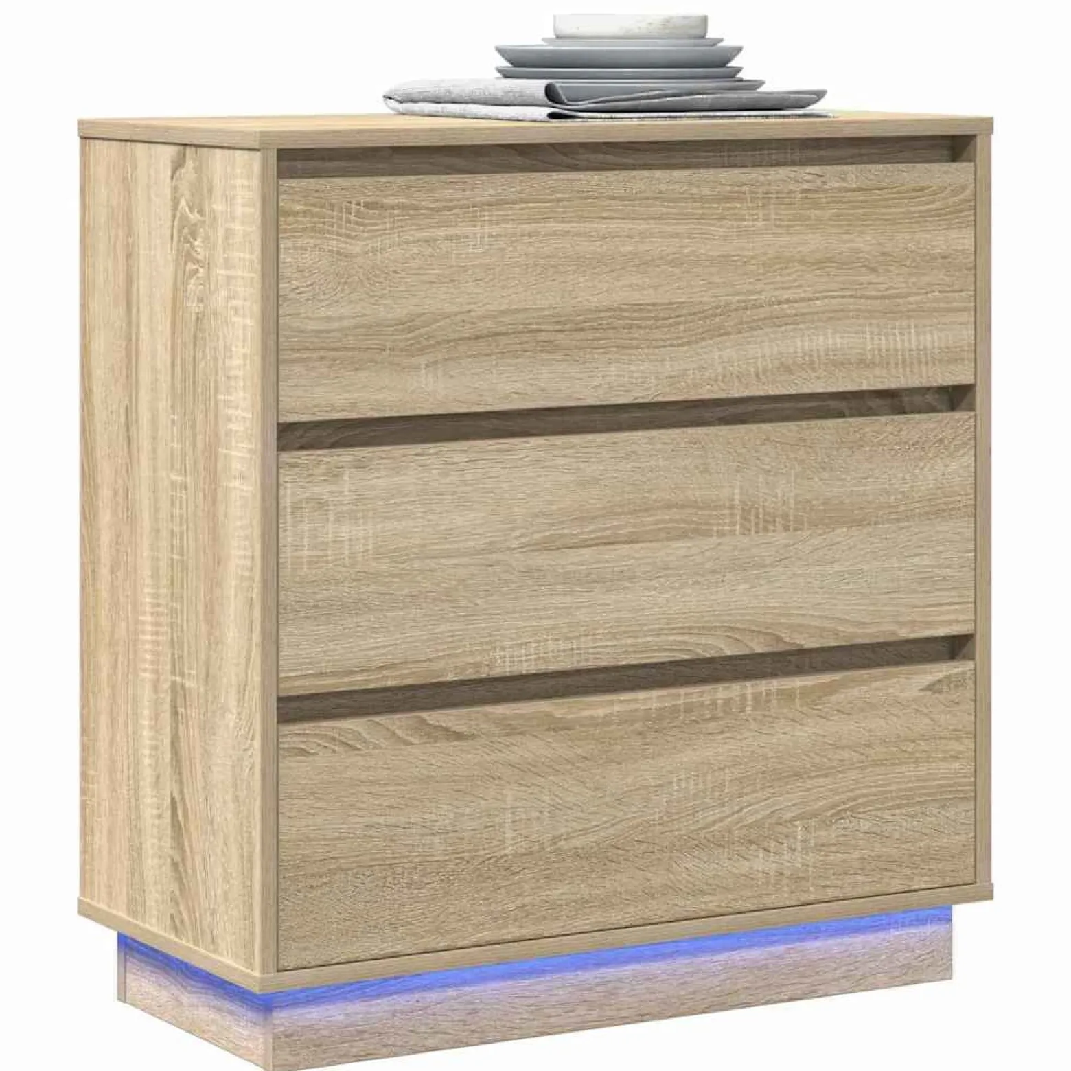 Szafka Nocna Brąz Komoda Stolik Półka Nocna Do Sypialni 71 x 34.5 x 75 cm