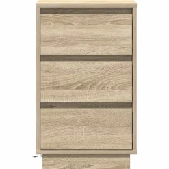 Szafka Nocna Brąz Komoda Stolik Półka Nocna Do Sypialni 39 x 34.5 x 65 cm