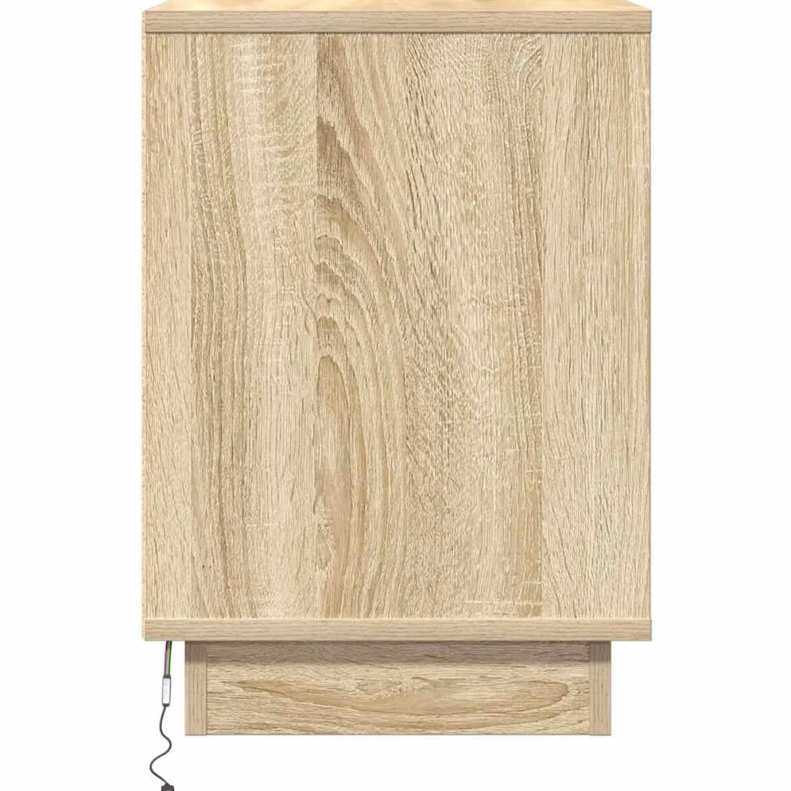 Szafka Nocna Brąz Komoda Stolik Półka Nocna Do Sypialni 50 x 34.5 x 50 cm