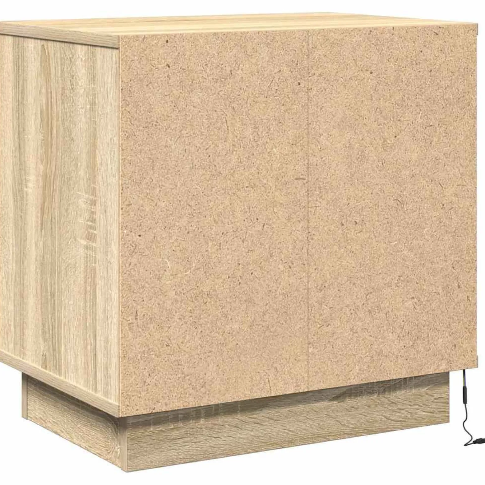 Szafka Nocna Brąz Komoda Stolik Półka Nocna Do Sypialni 50 x 34.5 x 50 cm