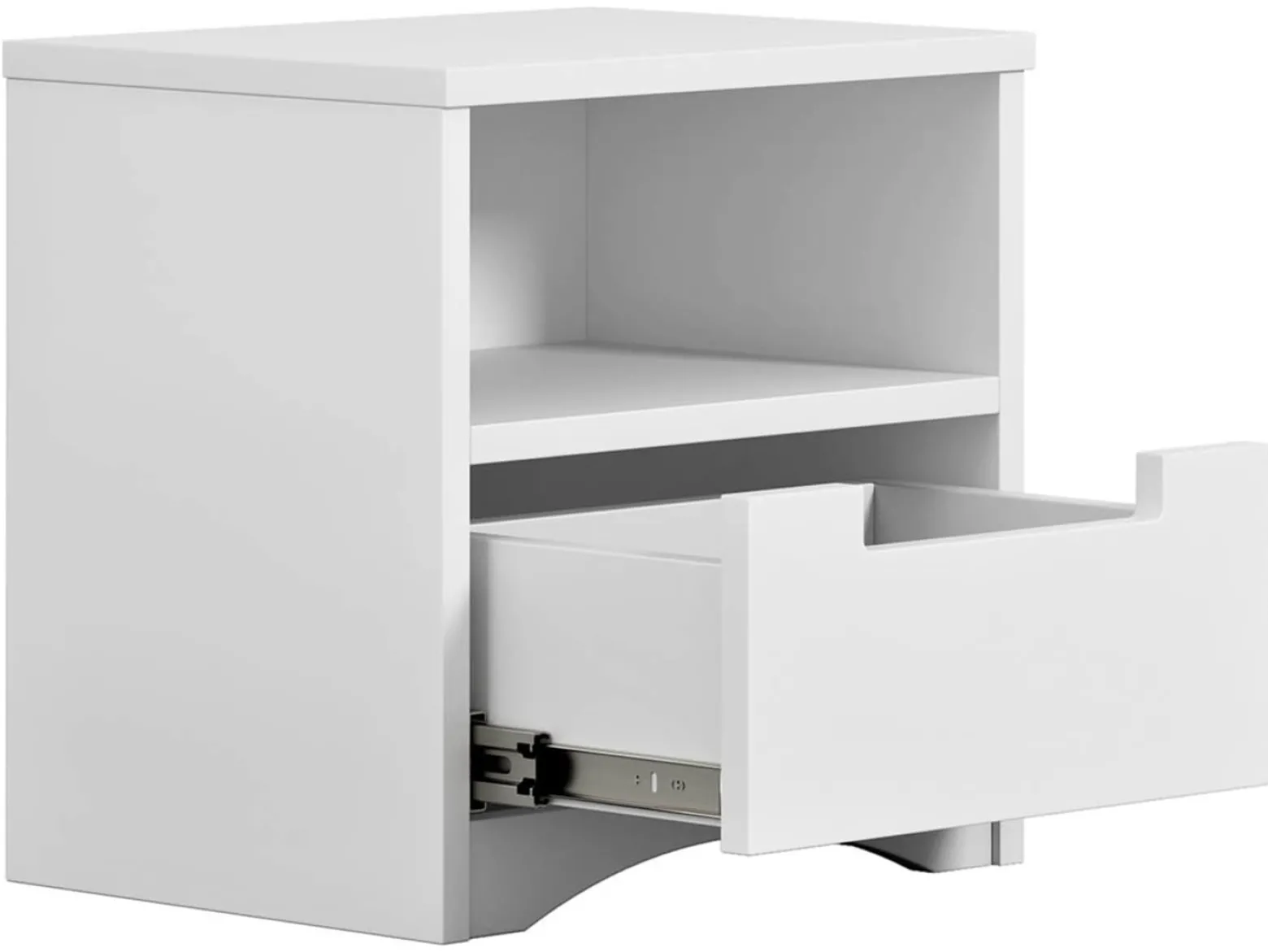 Szafka nocna Classic 39 cm z szufladą biała