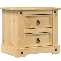 Szafka Nocna Drewniana Komoda Stolik Półka Nocna Do Sypialni 53x39x50 cm
