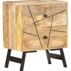 Szafka Nocna Drewniana Komoda Stolik Nocny Do Sypialni 40x30x50 cm