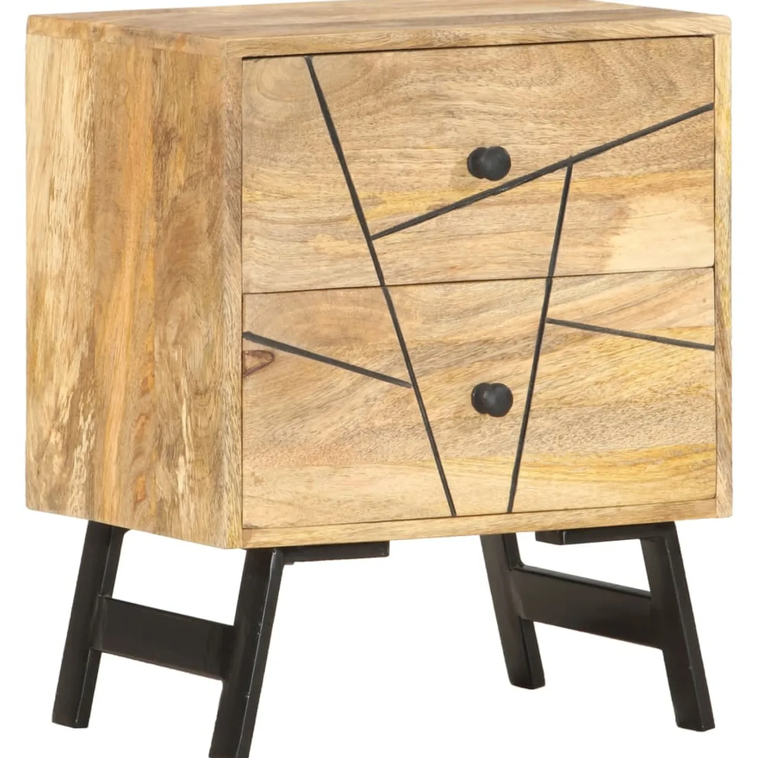 Szafka Nocna Drewniana Komoda Stolik Nocny Do Sypialni 40x30x50 cm