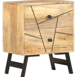 Szafka Nocna Drewniana Komoda Stolik Nocny Do Sypialni 40x30x50 cm