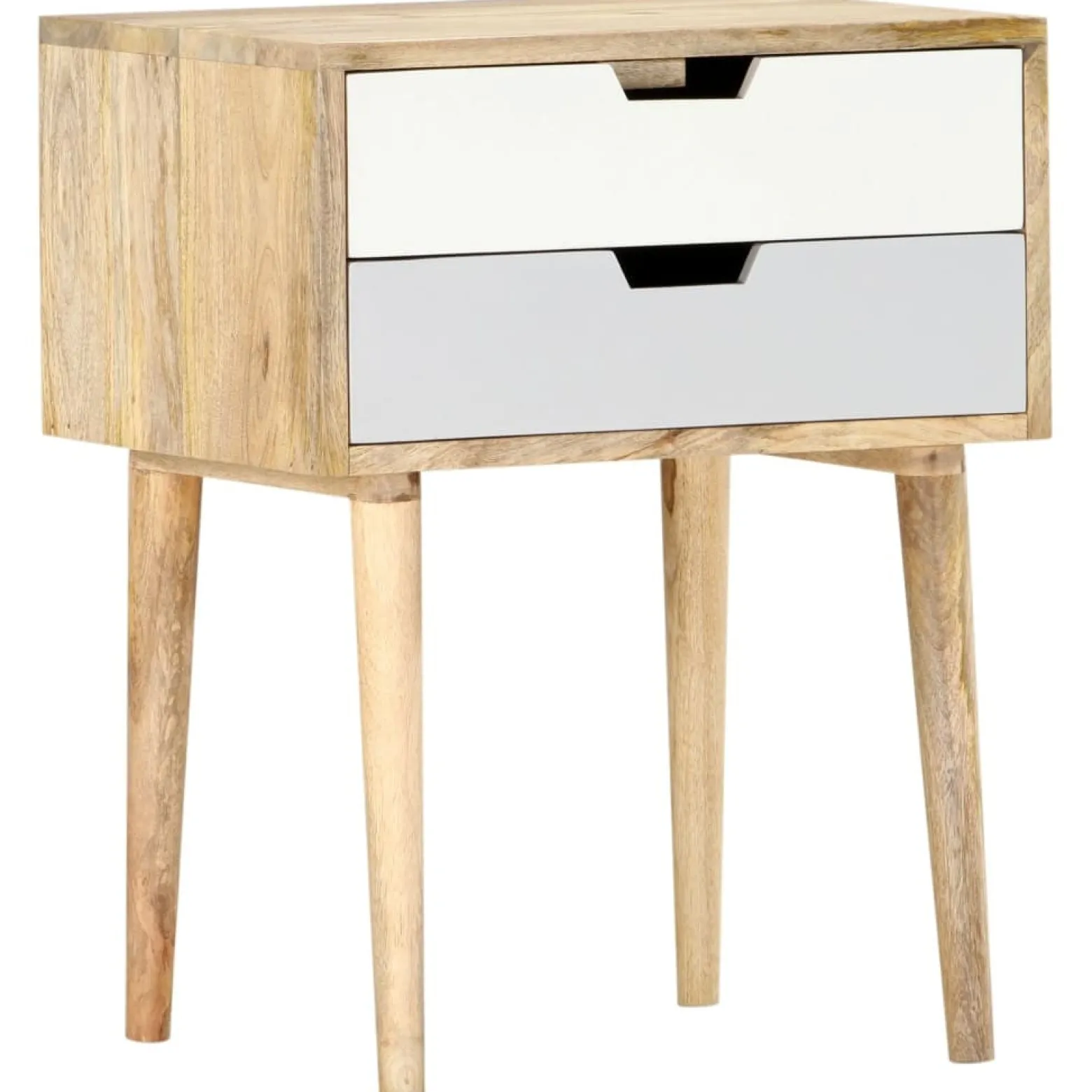 Szafka Nocna Drewniana Komoda Stolik Nocny Do Sypialni 47 x 35 x 59 cm