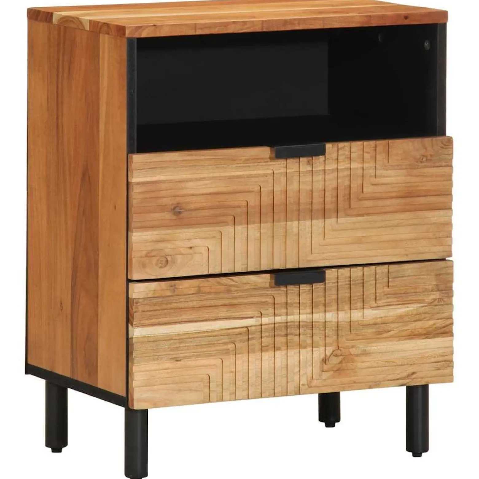 Szafka Nocna Drewniana Komoda Stolik Nocny Do Sypialni 50 x 33 x 62
