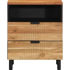 Szafka Nocna Drewniana Komoda Stolik Nocny Do Sypialni 50 x 33 x 62