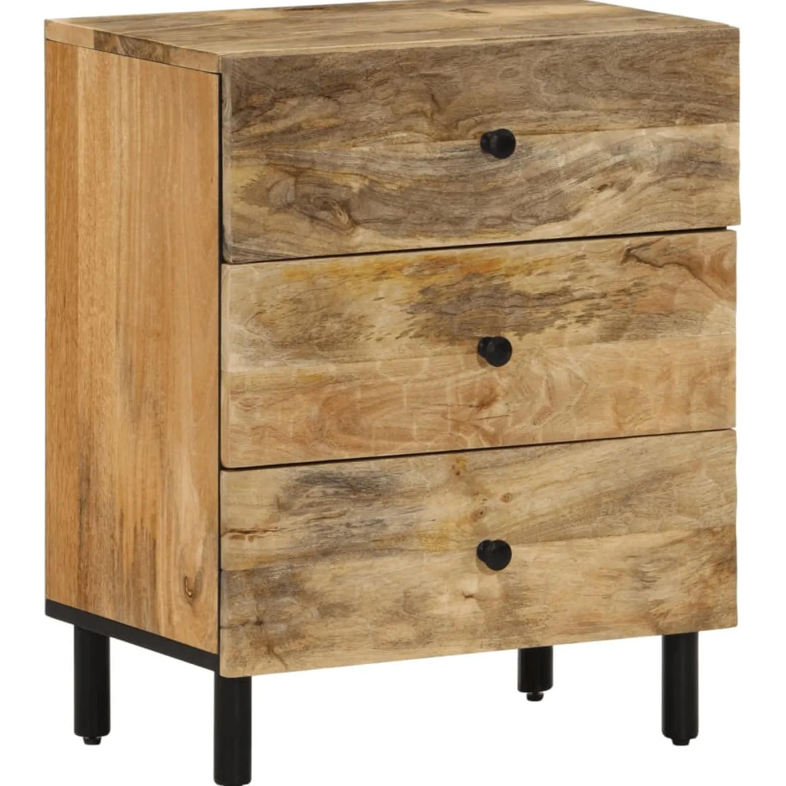 Szafka Nocna Drewniana Komoda Stolik Nocny Do Sypialni 50x33x60 cm
