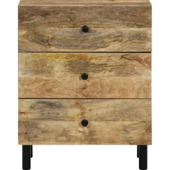 Szafka Nocna Drewniana Komoda Stolik Nocny Do Sypialni 50x33x60 cm