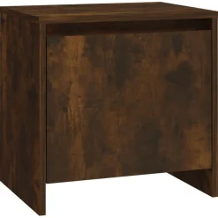 Szafka Nocna Komoda Brąz Stolik Półka Nocna Do Sypialni 45x34x44.5 cm