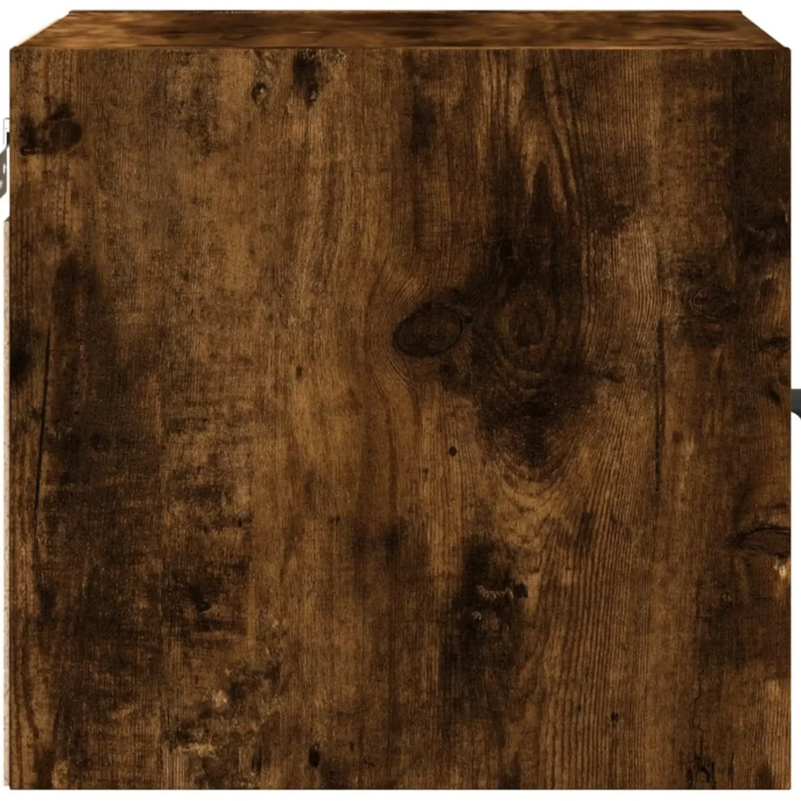 Szafka Nocna Stolik Brązowa z Drzwiami Wisząca Do Sypialni 35x37x35 cm