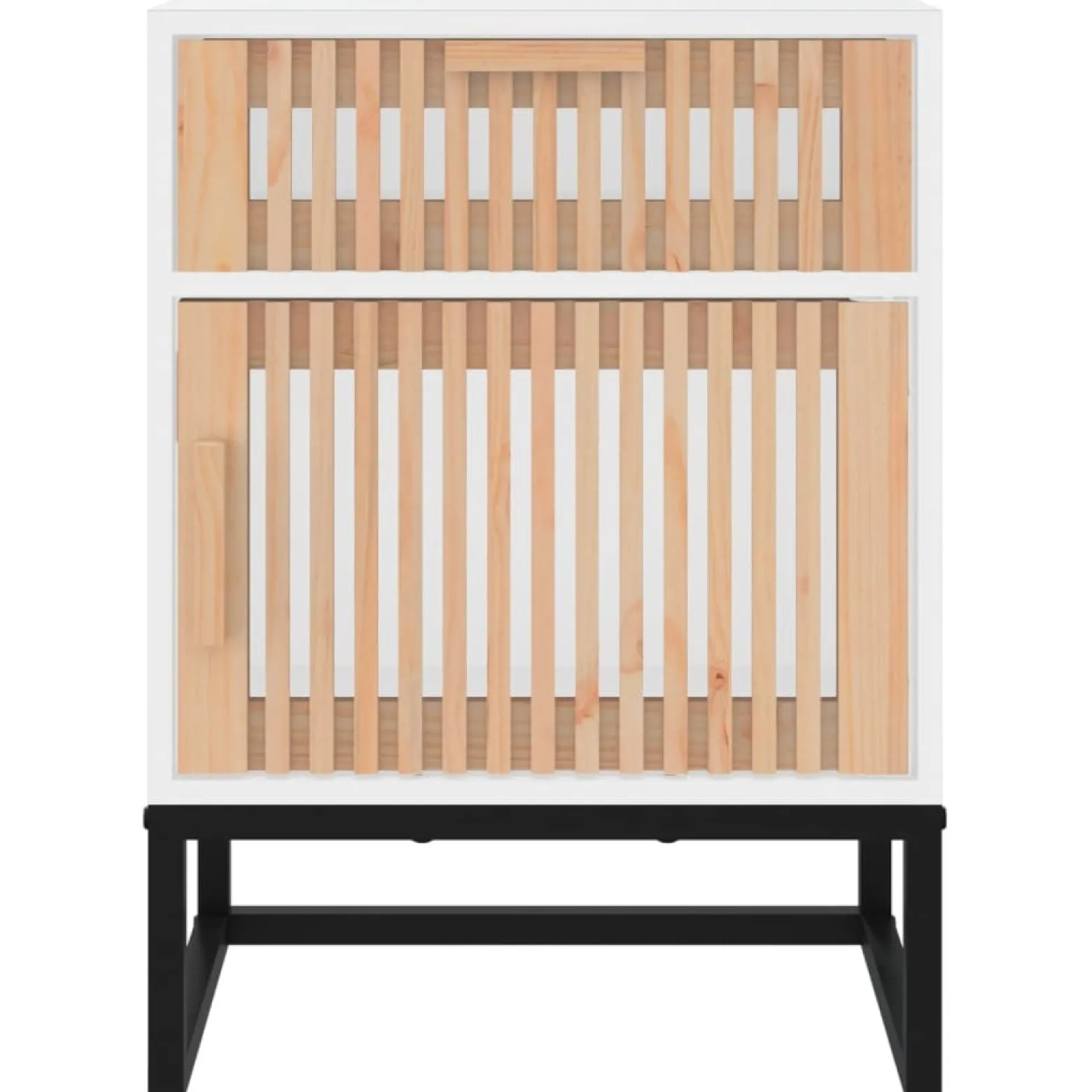 Szafka Nocna Stolik Komoda Biała z Szufladą Do Sypialni 40x30x55,5 cm