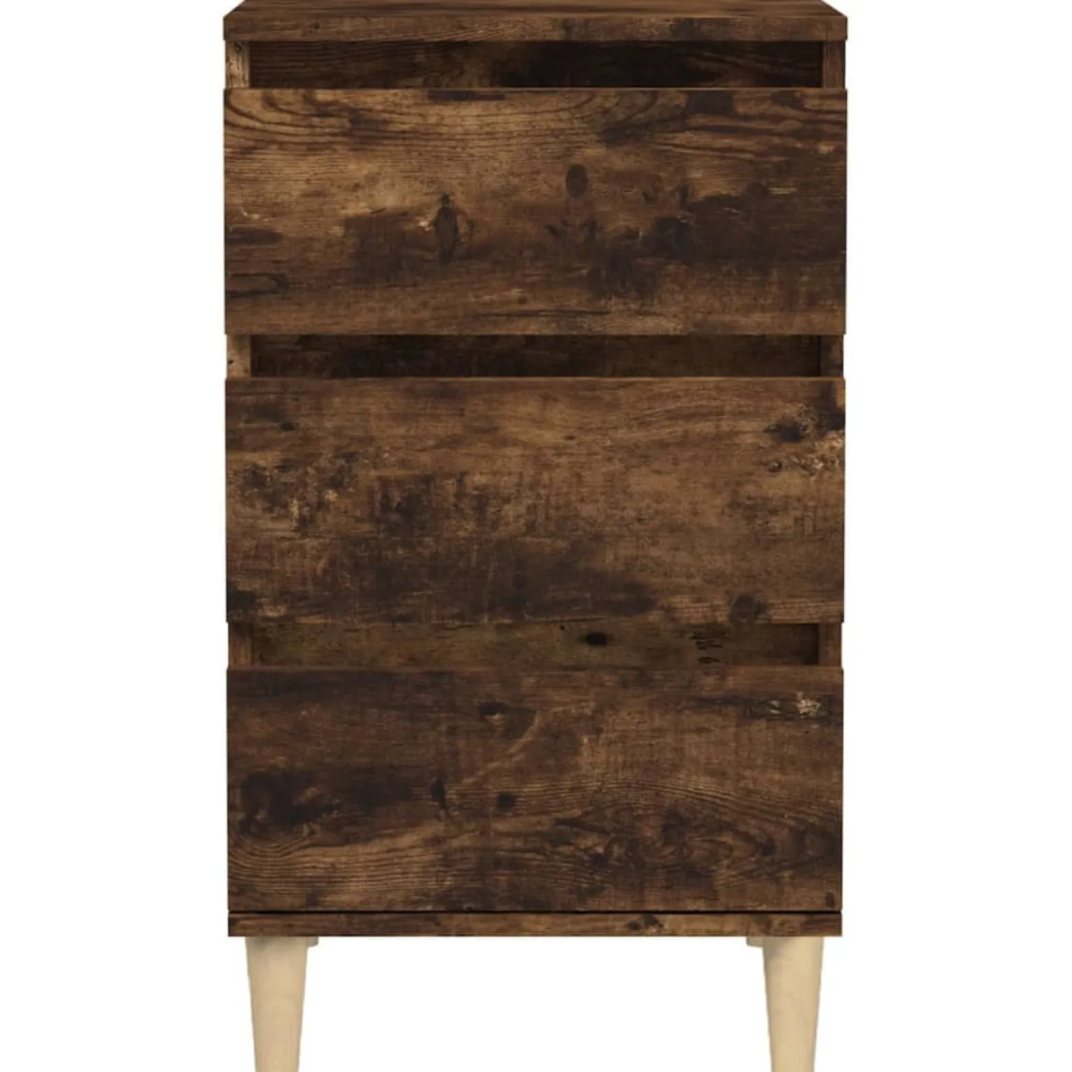 Szafka Nocna Stolik Komoda Brązowa z Szufladą Do Sypialni 40x35x70 cm