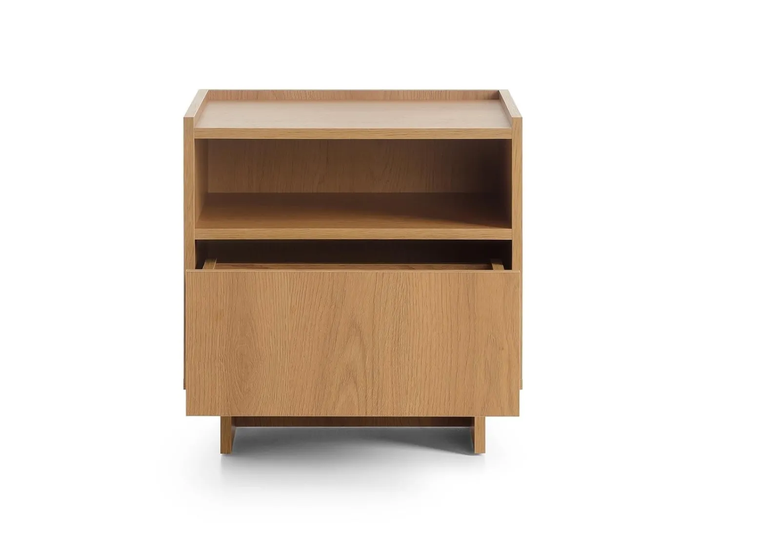 Szafka Nocna SUNA 50 cm – Stylowy Stolik Nocny Dąb Karmel w Stylu Japandi