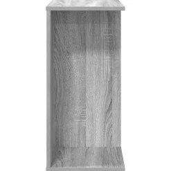 Szafka Nocna Szara Komoda Stolik Półka Nocna Do Sypialni 46.5x29x61 cm