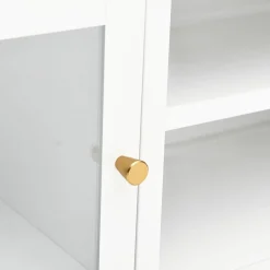 Szafka Pod Telewizor Biała Półka Szafka RTV Stalowa 90x30x44 cm