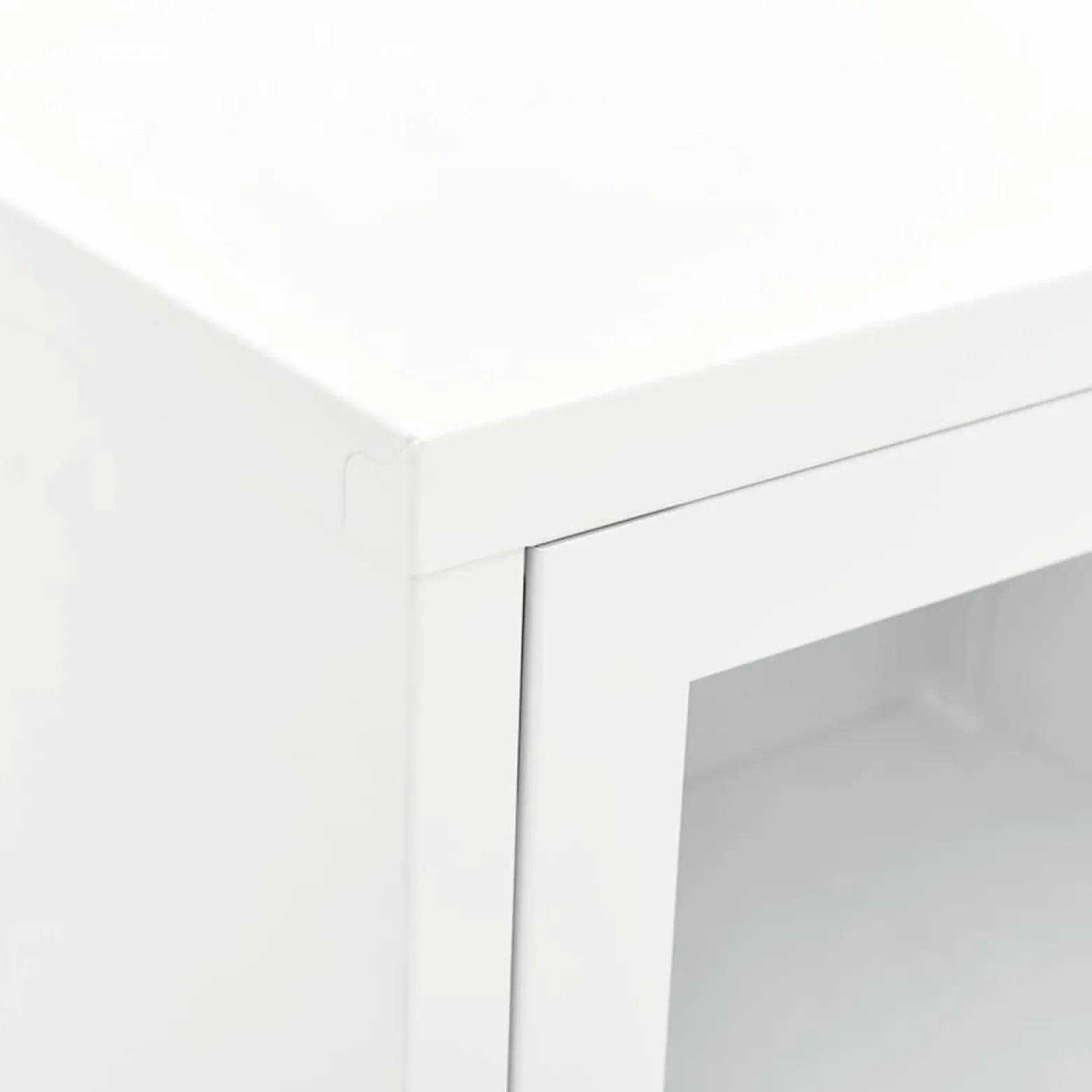 Szafka Pod Telewizor Biała Półka Szafka RTV Stalowa 90x30x44 cm