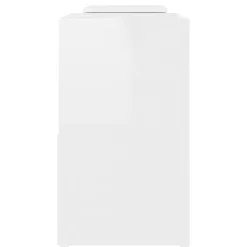 Szafka Pod Telewizor Biały Połysk Stolik Półka Szafka RTV 104x30x52 cm