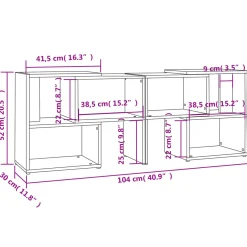 Szafka Pod Telewizor Biały Połysk Stolik Półka Szafka RTV 104x30x52 cm