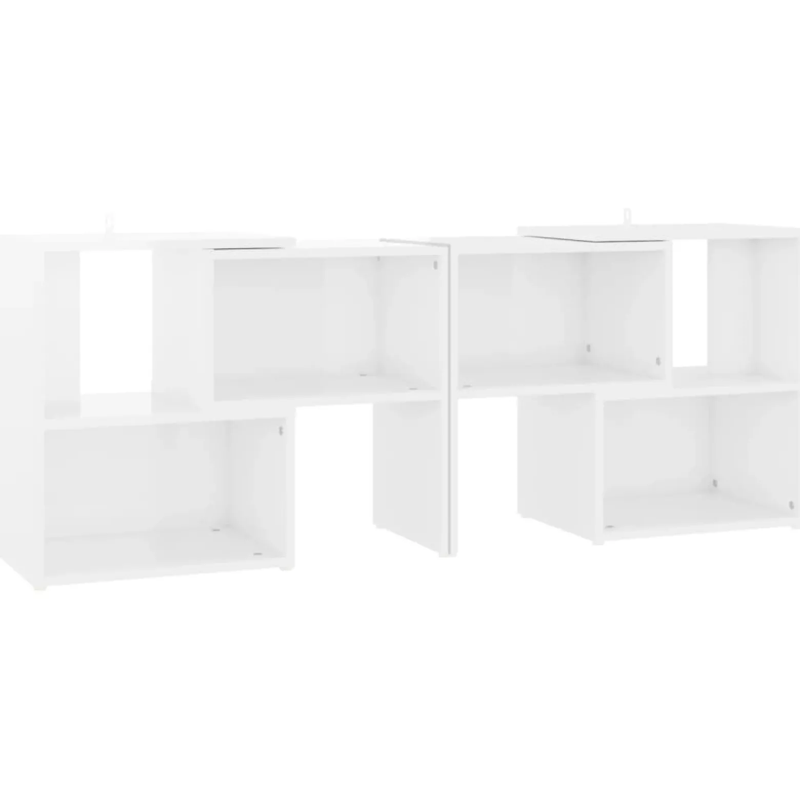 Szafka Pod Telewizor Biały Połysk Stolik Półka Szafka RTV 104x30x52 cm