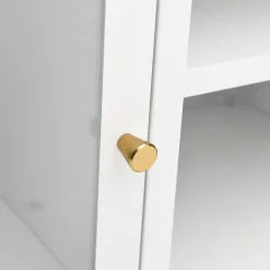 Szafka pod telewizor Biały Stal vidaXL